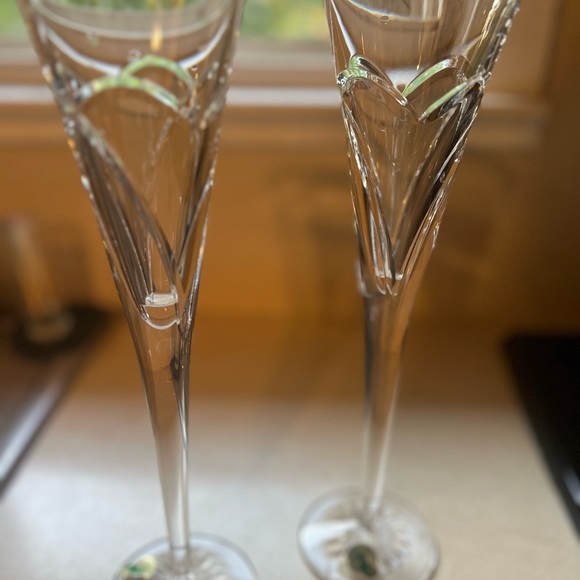 Waterford Crystal Champagne Flutes Set (no box) - Picture 3 of 3
